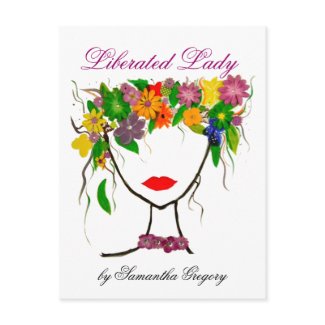 Liberated Lady Print postcard