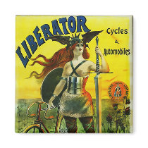 LIBERATOR Cycles & Automobiles magnets by vintagetreasurechest LIBERATOR Cycles & Automobiles magnets