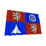 Liberec Waving Flag Postcard