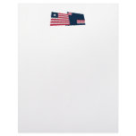 Liberia and Grand Bassa County Waving Flags Custom Letterhead