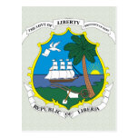 Liberia Coat of Arms detail Post Cards