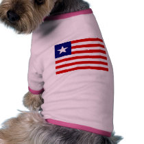 Liberia Flag pet clothing