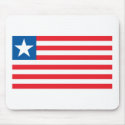 Liberia Flag Mousepad by FlagTshirts Liberia Flag Mousepad