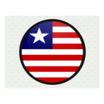 Liberia quality Flag Circle Post Cards