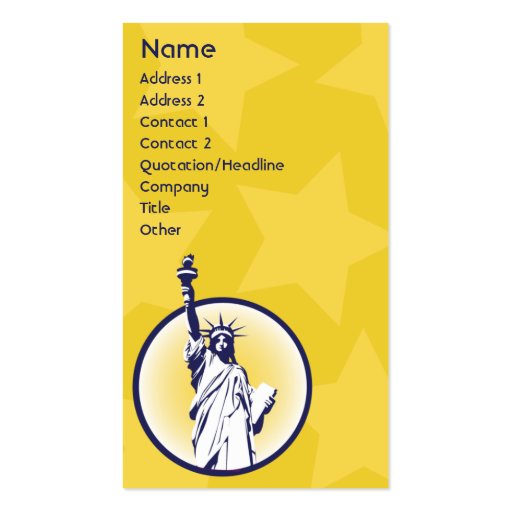 Libertarian - Business Business Card Templates (front side)