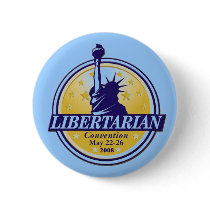 Libertarian Convention Button Denver LP