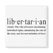 Libertarian Definition Fridge Magnet