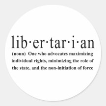 Libertarian Definition Sticker