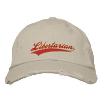 Libertarian Embroidered Hat embroidered hats by Libertymaniacs Libertarian Embroidered Hat embroidered hats