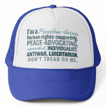 Libertarian Hat by Libertymaniacs Libertarian Hat