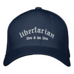 Libertarian Hat Embroidered Baseball Caps