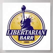Libertarian Party BARR Poster Denver LP