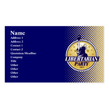Libertarian Party Business Cards