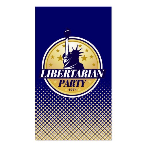 Libertarian Party Business Cards (back side)