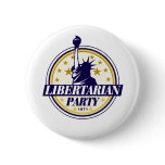libertarian party logo pinback button