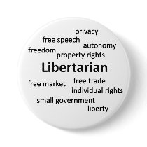 Libertarian Philosophy and Values Pinback Buttons