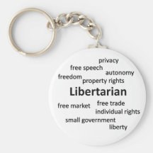 Libertarian Philosophy and Values Key Chain