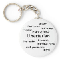 Libertarian Philosophy and Values Key Chain