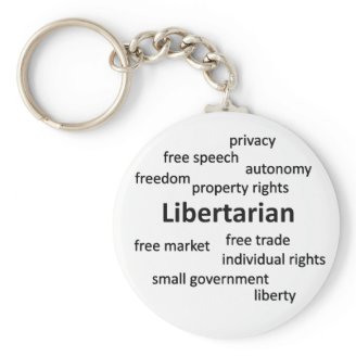 Libertarian Philosophy and Values Key Chain