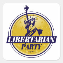 Libertarian Political Party Logo Sticker