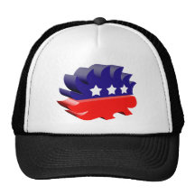 Libertarian porcupine 3D Hats