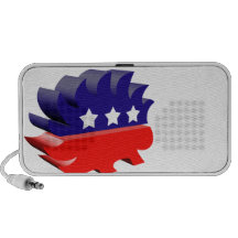 Libertarian porcupine 3D Mini Speakers