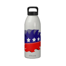 Libertarian porcupine 3D Reusable Water Bottles