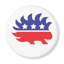 libertarian porcupine fridge magnets