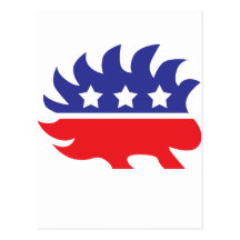 libertarian porcupine post card