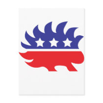 libertarian porcupine post card