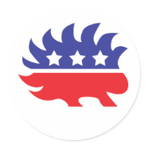 libertarian porcupine sticker