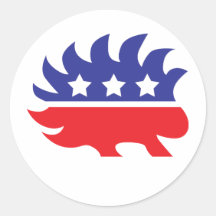 libertarian porcupine sticker