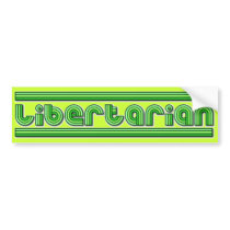 Libertarian Retro Bumper Sticker bumper stickers
