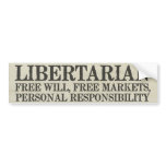 Libertarianism Bumper Sticker bumper stickers