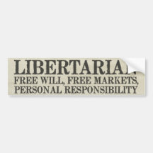 Libertarianism Bumper Sticker