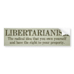 Libertarianism Bumper Sticker