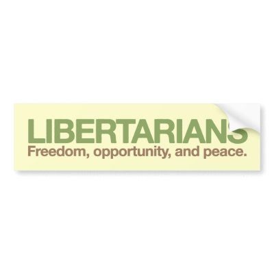 Libertarians Bumper Sticker by Libertymaniacs