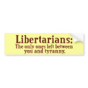 Libertarians Bumper Sticker bumper stickers