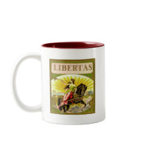 Libertas On Horse Coffee Mug