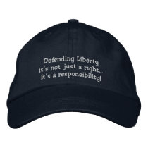 Liberties Embroidered Baseball Cap