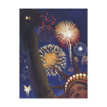 "Liberty 2K" Statue of Liberty Watercolor postcards