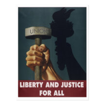 Liberty and Justice for All Postcard