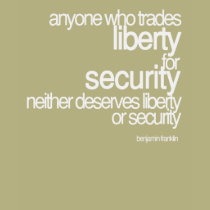 Liberty and Security - Benjamin Franklin t-shirts