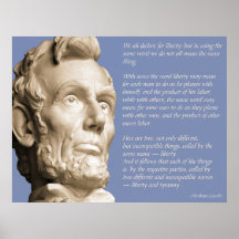 Liberty and Tyranny Quote Poster