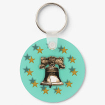 Liberty Bell and Gold Stars keychains