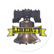 Liberty Bell Round Sticker