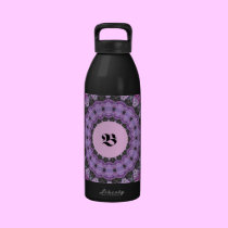 Liberty Bottle, Monigram B, Purple water bottles
