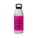 [Feet] keep calm and man up  Liberty Bottles Drinking Bottles