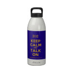 [UK Flag] keep calm and talk on  Liberty Bottles Drinking Bottles
