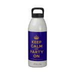 [Crown] keep calm and party on  Liberty Bottles Drinking Bottles